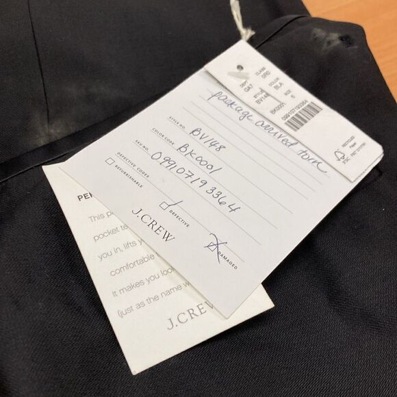 J.Crew Collection pleated wide-leg tuxedo pant in Italian wool - Picture 3 of 10